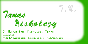 tamas miskolczy business card